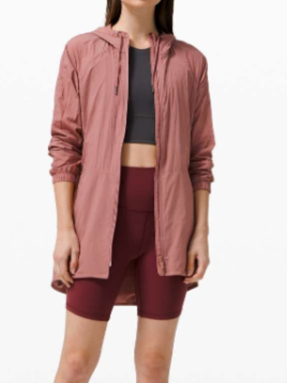 Lululemon Seek the Sky Packable Jacket Size 12 in Spiced Chai Lightweight EUC